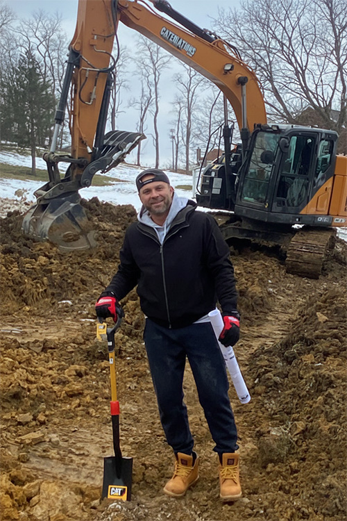 Our CEO David Andrascik on the job site